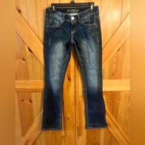 Maurices Women's Boot Cut Jeans - Dark Blue